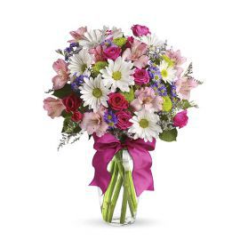  Malatya Çiçek Gönder Vazoda Renkgarenk Çiçekler
